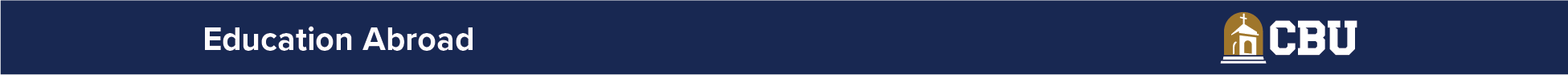 Education Abroad - California Baptist University